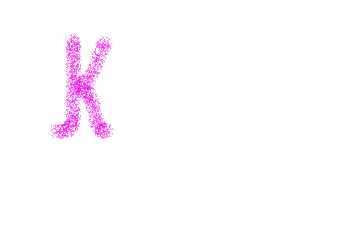 Pink Flower Letter K