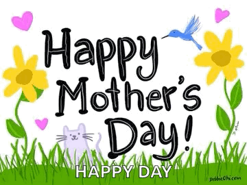 Pink Flower Vase Happy Mothers Day