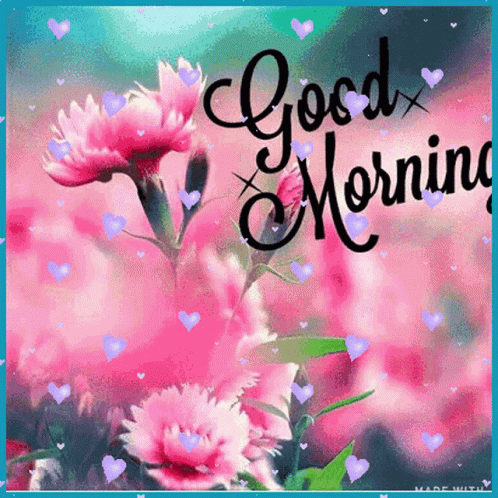Pink Flowers Good Morning