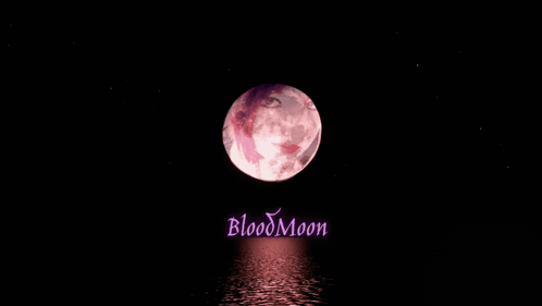 Pink Full Moon Blood Moon