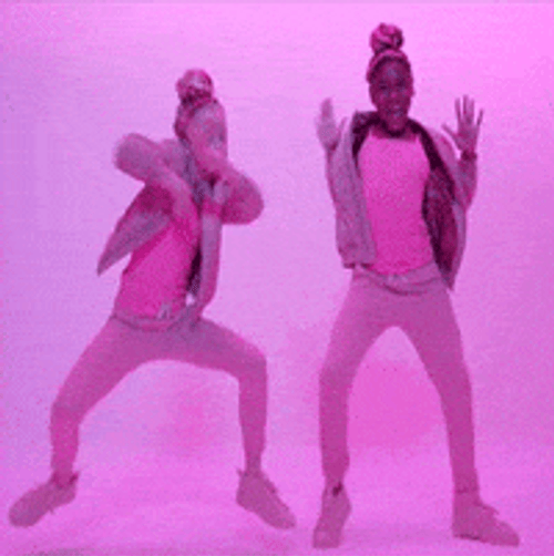 Pink Girls Dance GIF