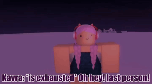 Pink Hair Girl Headphones Kavra Exhausted Last Person