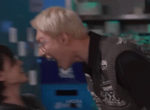 Pink Hair Girl With Headphones Saying Kavra Is Exhausted Oh Hey Last Person