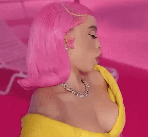 Pink Hair Ice Spice GIF