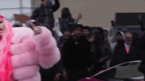 Pink Hair Nicki Minaj Anaconda Music Video GIF