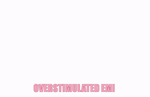 Pink Haired Anime Girl With Headphones Overstimulated Emi