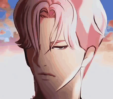 Pink Haired Cartoon Character