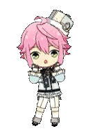 Pink-Haired Girl Holding Heart