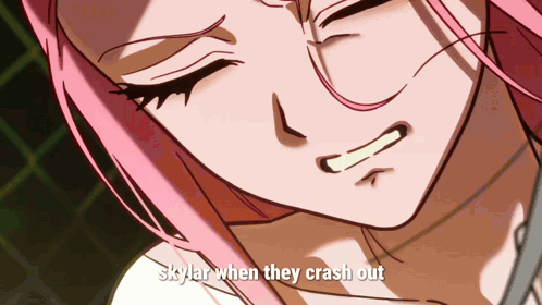 Pink Haired Girl Skylar When They Crash Out