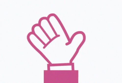 Pink Hand Fist Raised GIF