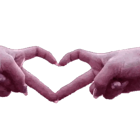 Pink Hands Making Heart Shape