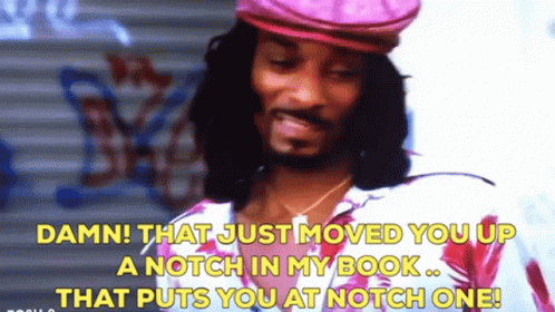 Pink Hat Man Damn Moved You Up Notch