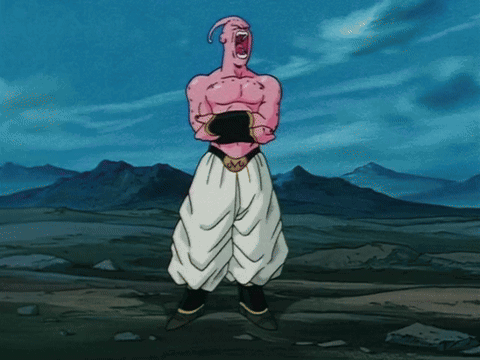 Pink Head Cartoon Character Screaming In White Pants GIF