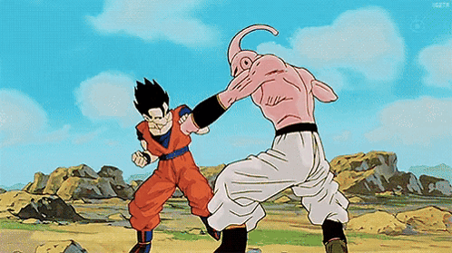 Pink-Headed Cartoon Character Screaming White Pants