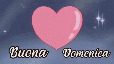 Pink Heart Buona Domenica