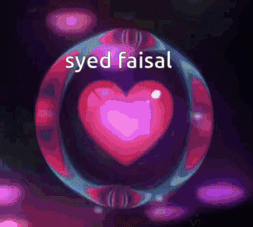 Pink Heart in Bubble Syed Faisal