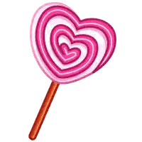 Pink Heart Lollipop