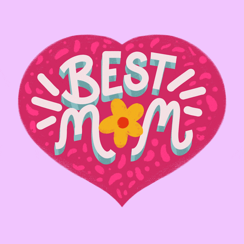 Pink Heart Saying Best Mom