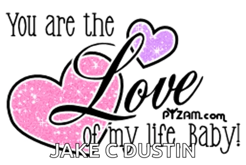 Pink Heart Saying You Are the Love of My Life Baby