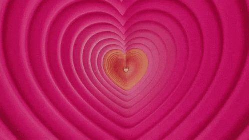 Pink Heart Tunnel GIF