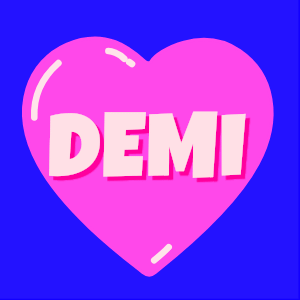 Pink Heart with Demi