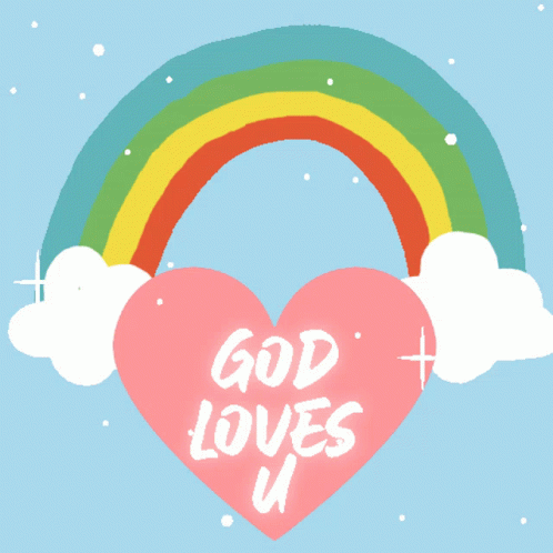 Pink Heart With God Loves U