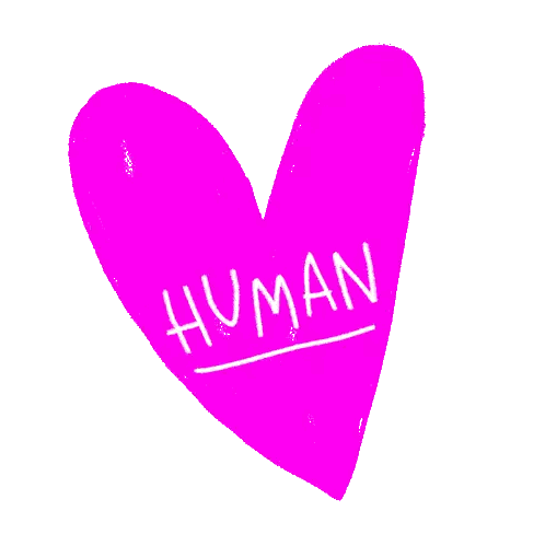 Pink Heart With Human Inside
