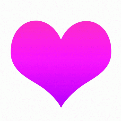 Pink Heart With Love in Gold