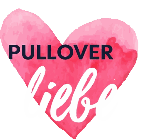 Pink Heart with Pullover Liebe Text