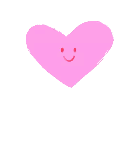 Pink Heart With Smiling Face