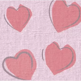 Pink Hearts on Pink Background