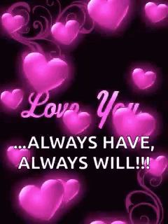 Pink Hearts With Love You