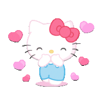 Pink Hello Kitty Sticker GIF