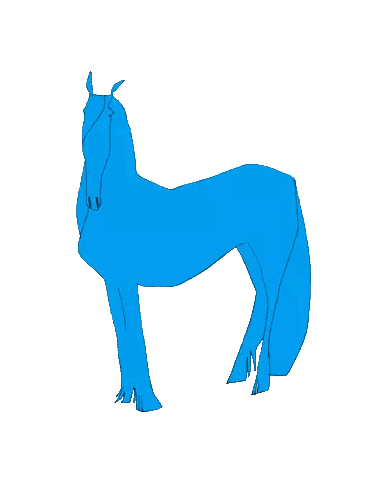 Pink Horse Drawing