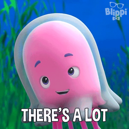 Pink Jellyfish Saying There's a Lot
