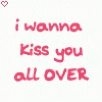 Pink Kisses Seamless Pattern with Heart