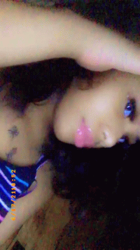 Pink Lip Baddie Girl Light Skin GIF