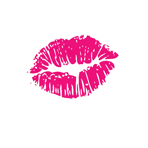 Pink Lip Print Best Friends Forever