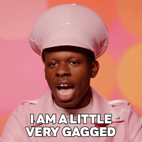 Pink Man Says I Am Little Very Gagged GIF