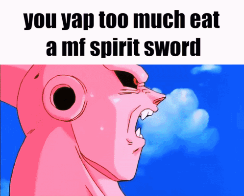 Pink Monster Saying You Yap Too Much