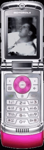 Pink Motorola Phone GIF