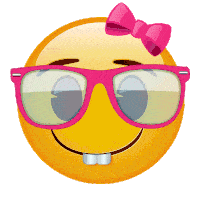 Pink Nerdy Sticker GIF