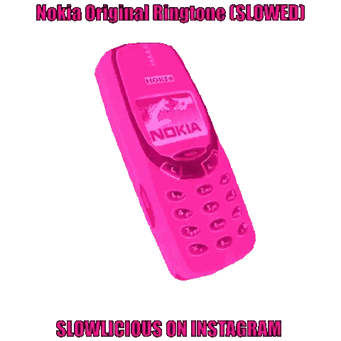Pink Nokia Cell Phone with Ringtone