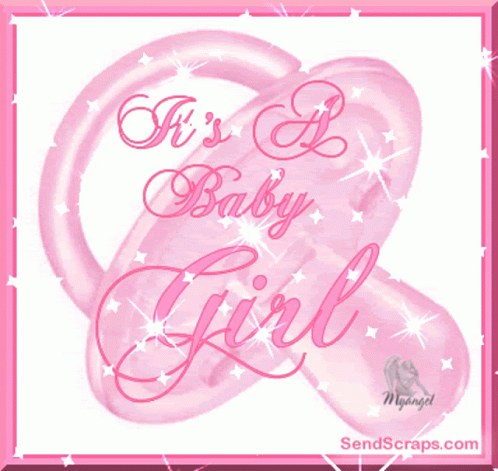Pink Pacifier It's a Baby Girl