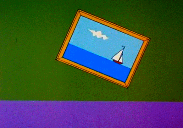 Pink Panther Fixing Wall Potrait GIF