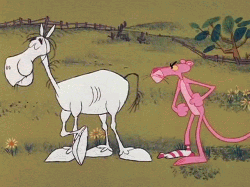 Pink Panther Kick GIF
