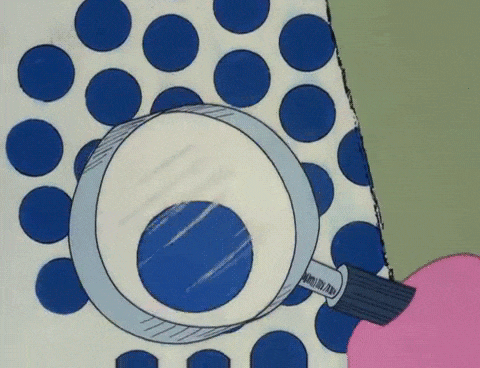 Pink Panther Magnifying Glass Fly GIF