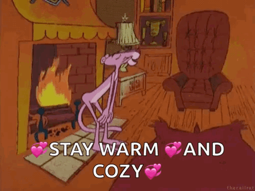 Pink Panther Stay Warm and Cozy
