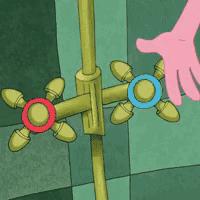 Pink Panther Taking Shower