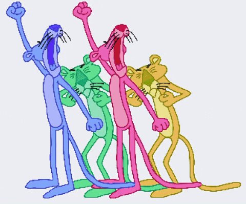 Pink Panther Yawning GIF